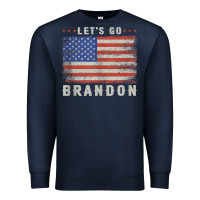 Navy let’s go brandon funny vintage american flag tank top Premium Sweatshirt - linhVisuals