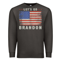 Smoke let’s go brandon funny vintage american flag tank top Premium Sweatshirt - linhVisuals