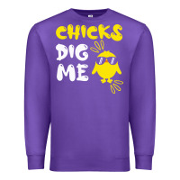 Purple chicks dig me Premium Sweatshirt - linhVisuals