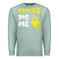 Seafoam chicks dig me Premium Sweatshirt - linhVisuals