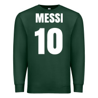 Sports Green messi 10 Premium Sweatshirt - linhVisuals