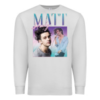 Dove Grey matt healy homage Premium Sweatshirt - linhVisuals