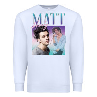 White matt healy homage Premium Sweatshirt - linhVisuals