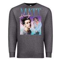 Charcoal Heather matt healy homage Premium Sweatshirt - linhVisuals