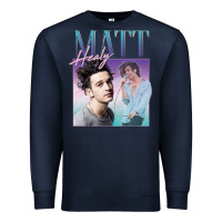 Navy matt healy homage Premium Sweatshirt - linhVisuals