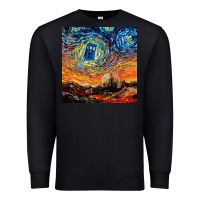 Black van gogh never saw gallifrey Premium Sweatshirt - linhVisuals