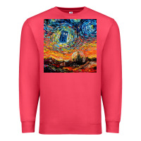 Cardinal van gogh never saw gallifrey Premium Sweatshirt - linhVisuals