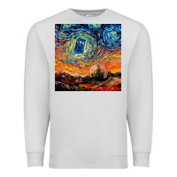 Dove Grey van gogh never saw gallifrey Premium Sweatshirt - linhVisuals