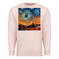Pale Pink van gogh never saw gallifrey Premium Sweatshirt - linhVisuals