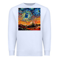 Van Gogh Never Saw Gallifrey Premium Sweatshirt | Teevron