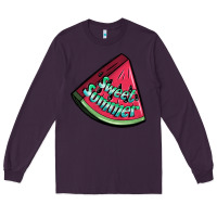 Plum sweet summer watermelon 1 Long Sleeve Tee - BundleAndBundleShop