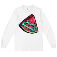 White sweet summer watermelon 1 Long Sleeve Tee - BundleAndBundleShop