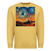 Antique Gold van gogh never saw gallifrey Premium Sweatshirt - linhVisuals