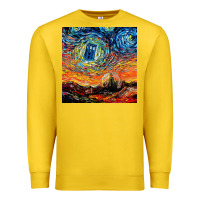 Lemon van gogh never saw gallifrey Premium Sweatshirt - linhVisuals