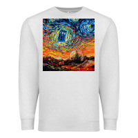 Oatmeal Heather van gogh never saw gallifrey Premium Sweatshirt - linhVisuals