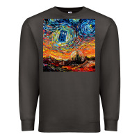 Smoke van gogh never saw gallifrey Premium Sweatshirt - linhVisuals
