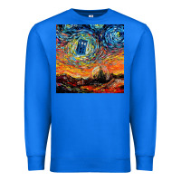 True Royal van gogh never saw gallifrey Premium Sweatshirt - linhVisuals