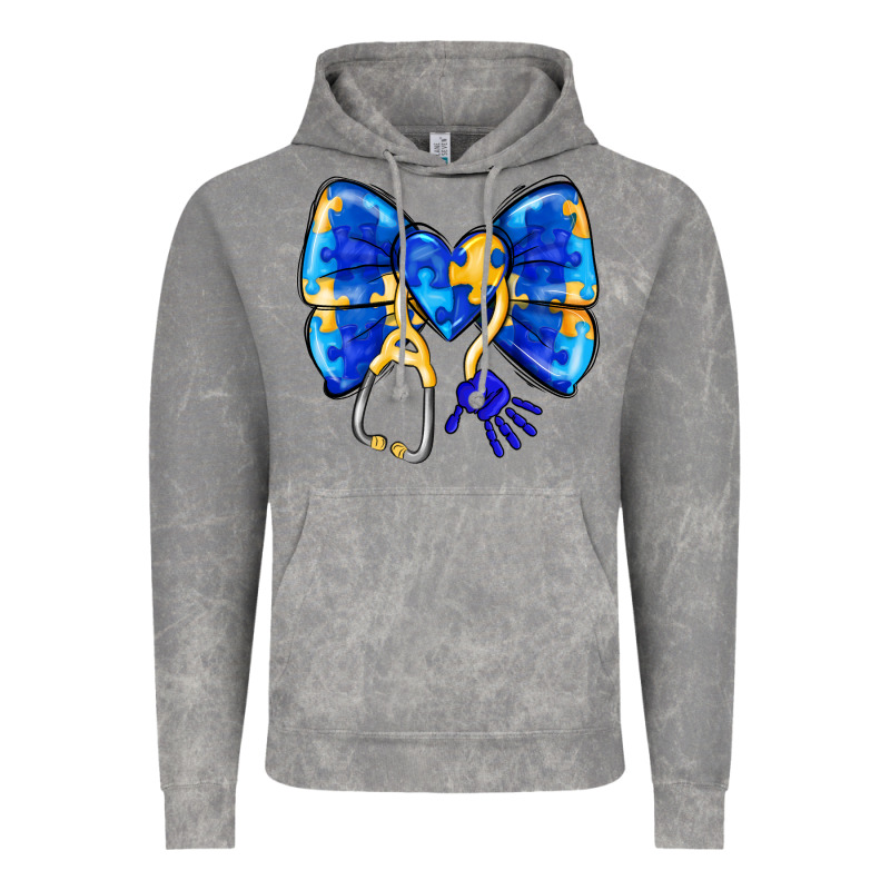 Down Syndrome Ribbon Vintage Hoodie by CowhideDigitalArt | Teevron