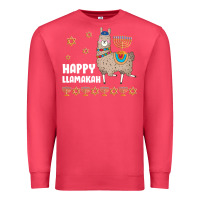 Cardinal happy llamakah llama withorah jewish Premium Sweatshirt - linhVisuals