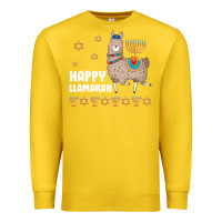 Lemon happy llamakah llama withorah jewish Premium Sweatshirt - linhVisuals