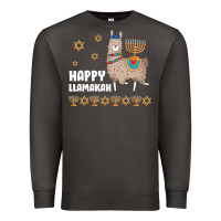 Smoke happy llamakah llama withorah jewish Premium Sweatshirt - linhVisuals