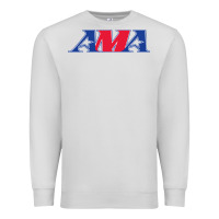 Dove Grey american motorcyclist association (AMA) Premium Sweatshirt - linhVisuals