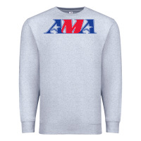 Heather Grey american motorcyclist association (AMA) Premium Sweatshirt - linhVisuals