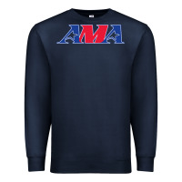 Navy american motorcyclist association (AMA) Premium Sweatshirt - linhVisuals