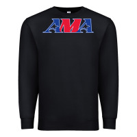 Black american motorcyclist association (AMA) Premium Sweatshirt - linhVisuals