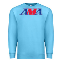Ocean Blue american motorcyclist association (AMA) Premium Sweatshirt - linhVisuals