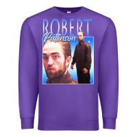 Purple #robert pattinson Premium Sweatshirt - linhVisuals