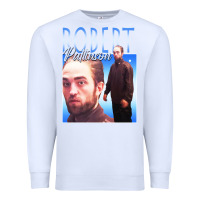 White #robert pattinson Premium Sweatshirt - linhVisuals