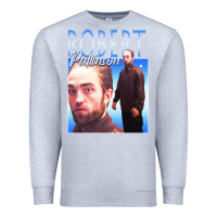 Heather Grey #robert pattinson Premium Sweatshirt - linhVisuals