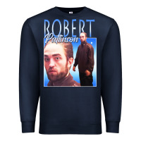 Navy #robert pattinson Premium Sweatshirt - linhVisuals