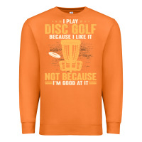 Carrot i play disc golf because i like it not Premium Sweatshirt - linhVisuals