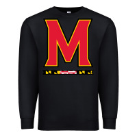 Black maryland terr Premium Sweatshirt - linhVisuals