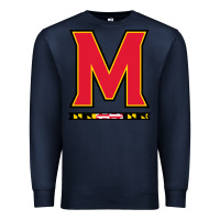 Navy maryland terr Premium Sweatshirt - linhVisuals