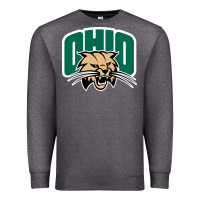Charcoal Heather ohio bobc Premium Sweatshirt - linhVisuals