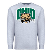Heather Grey ohio bobc Premium Sweatshirt - linhVisuals