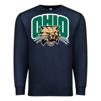 Navy ohio bobc Premium Sweatshirt - linhVisuals