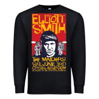 Black Elliott Smith Premium Sweatshirt - linhVisuals