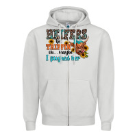 Dove Grey heifers be trippin ok maybe i pushed her Zipper Hoodie - JahusDesignShop