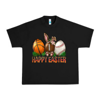 Black Happy Easter Sports Urban Heavy Tee - BundleAndBundleShop