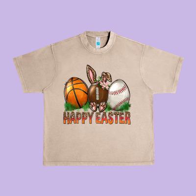 Happy Easter Sports Urban Heavy Tee Designed By Bundleandbundleshop