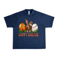 Navy Happy Easter Sports Urban Heavy Tee - BundleAndBundleShop