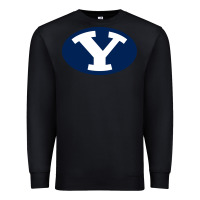 Black byu couga s Premium Sweatshirt - linhVisuals