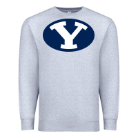 Heather Grey byu couga s Premium Sweatshirt - linhVisuals