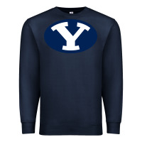 Navy byu couga s Premium Sweatshirt - linhVisuals