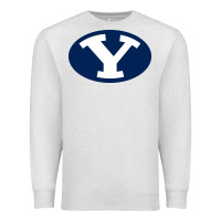 Oatmeal Heather byu couga s Premium Sweatshirt - linhVisuals
