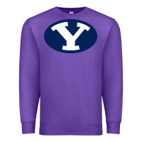 Purple byu couga s Premium Sweatshirt - linhVisuals